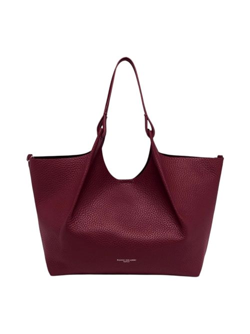 borsa donna dua grande in pelle martellata bordeau Gianni Chiarini | BS9720-RNGDBL14209
